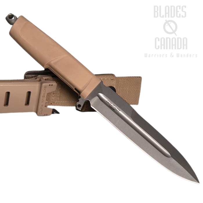 Extrema Ratio Contact Fixed Blade Knife, N690 SW, Forprene Desert